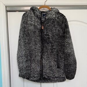 Simply Southern Charcoal Sherpa Jacket with hood
